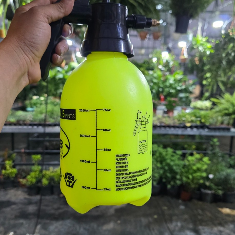 2 Litre Basınçlı Pompalı İlaçlama ve Sulama Spreyi – Ayarlanabilir Pirinç Nozullu Fısfıs - görsel 3